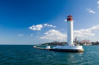 Lighthouse in the black sea